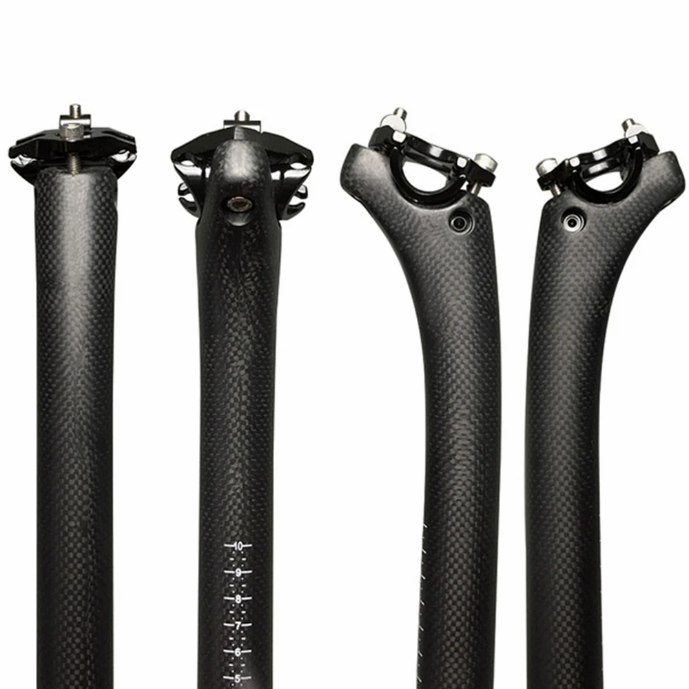 Super Light Full 3k Carbon Road Or Mountain Bike Seatpost Offset 25mm