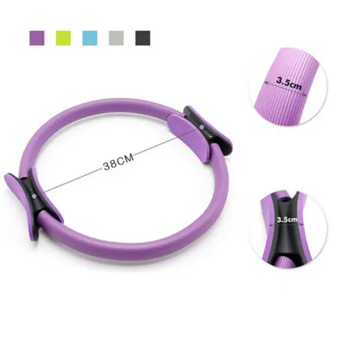 Resistance Pilates Rings Magic Circle Body Sport Fitness Weight Exercise Gymnastic Aerobic Fitness Wheel Handle Yoga Kit Ring yoga circle pilates ring
