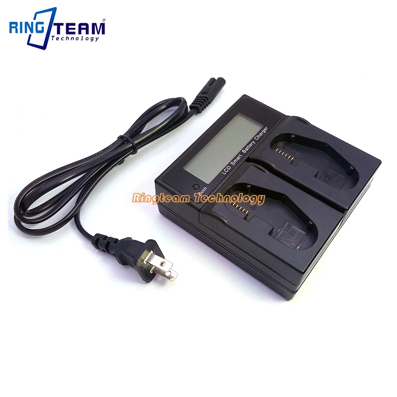 Quick Dual Charger with LCD Sreen for LC E19 LP E19 LPE19 LP E4 Battery for