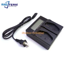 Quick Dual Charger with LCD Sreen for LC-E19 LP-E19 LPE19 LP-E4 Battery for Canon 1D Mark III DSLR 1D X EOS-1D X Digital Cameras