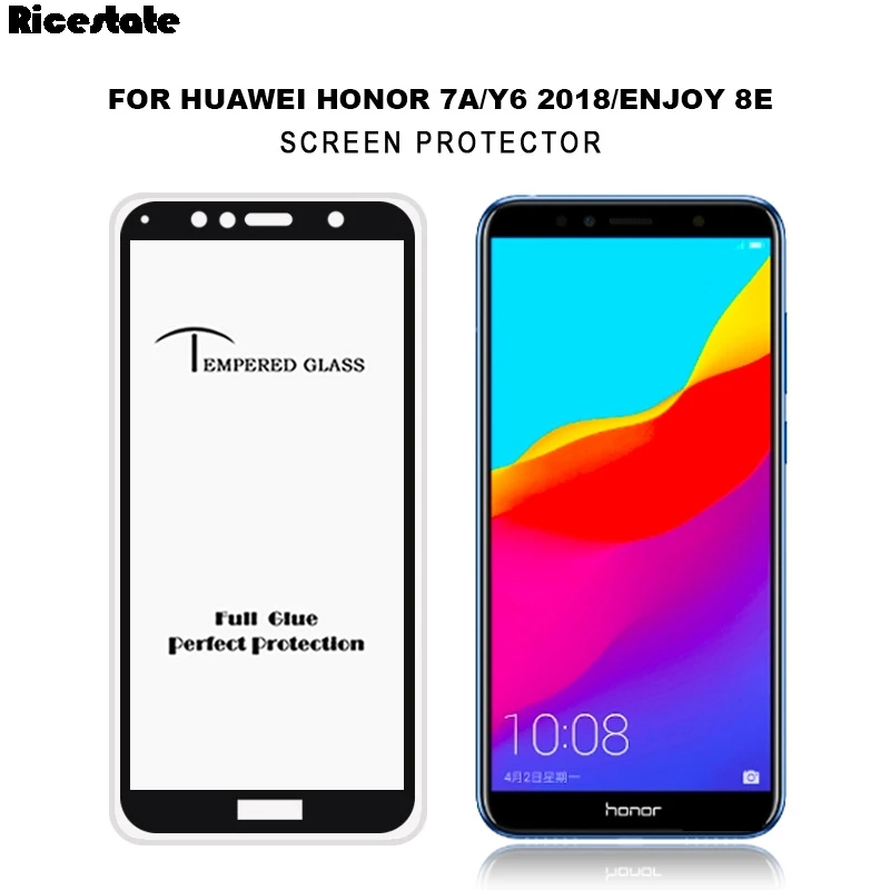 

Full Cover Tempered Glass For Huawei Honor 7A Screen Protector Curved 2.5D Cover Glass Huawei Y6 2018 Glass Huawei Honor 7A pro