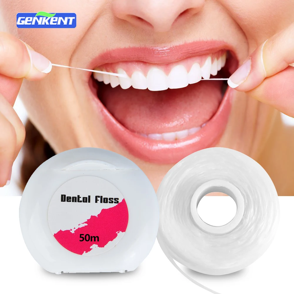 1 Box 50m Genkent Dental Flosser Teeth Clean Dental Floss Toothpick