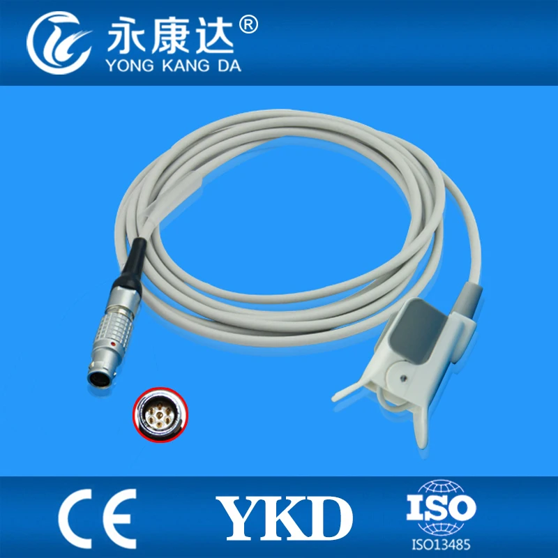 

Compatible INVIVO nellcor pediatricfinger clip SpO2 Sensor 3m,7pin