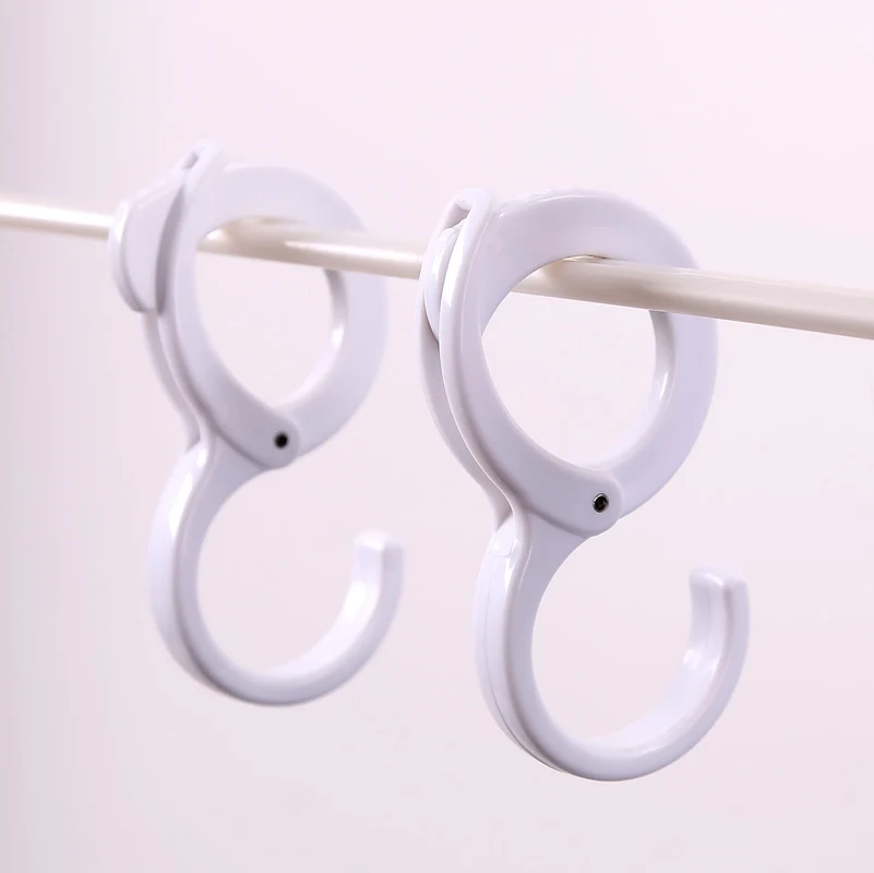 4PCS/SET Clothes hanging hook windproof hangers bags kitchen rack wall