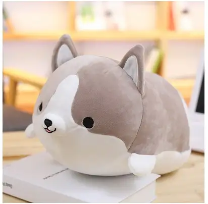 cute corgi plush pillow