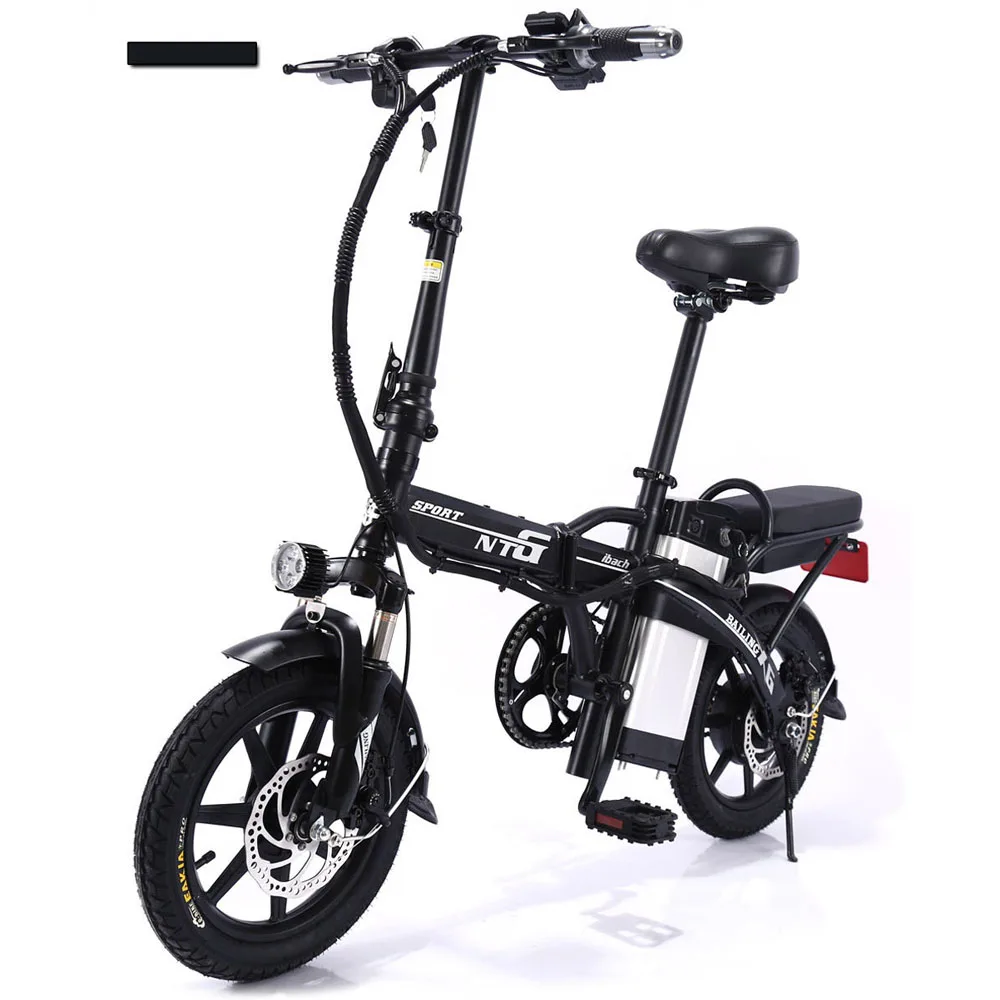 Flash Deal 14 inch foldable mountain bike lithium electric 48v 12A 250w e bike  brushless motor adult electric bicycle 40-50km 18