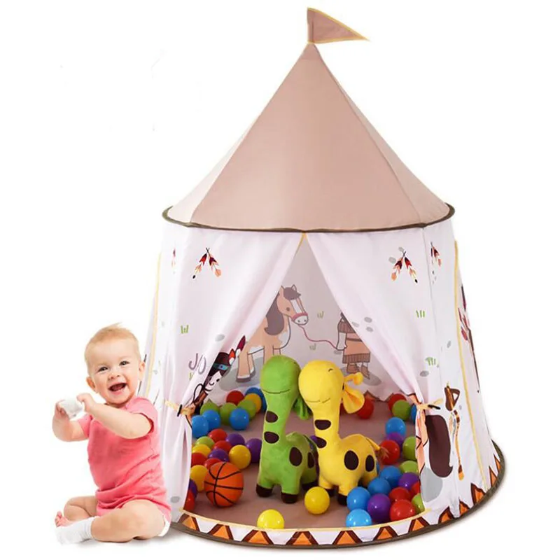 

116x123cm INS Children's House Kids Portable Foldable Infant Educational Play Tents for Babies and Toddlers Crawling Indoor use