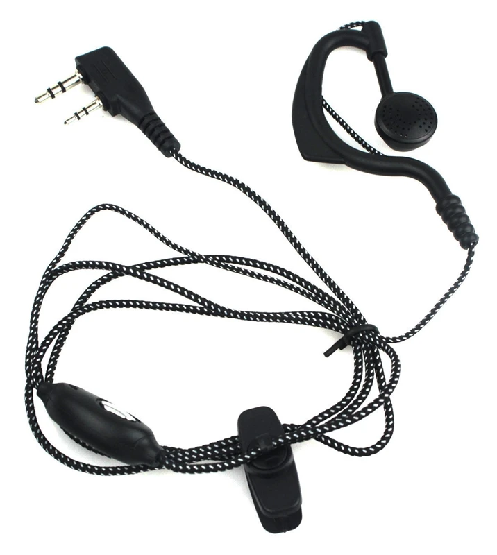 AABB одиночные подвески для ушей наушники 2 Pin w Mic Kenwood Two Way Radio|Наушники и гарнитуры| |