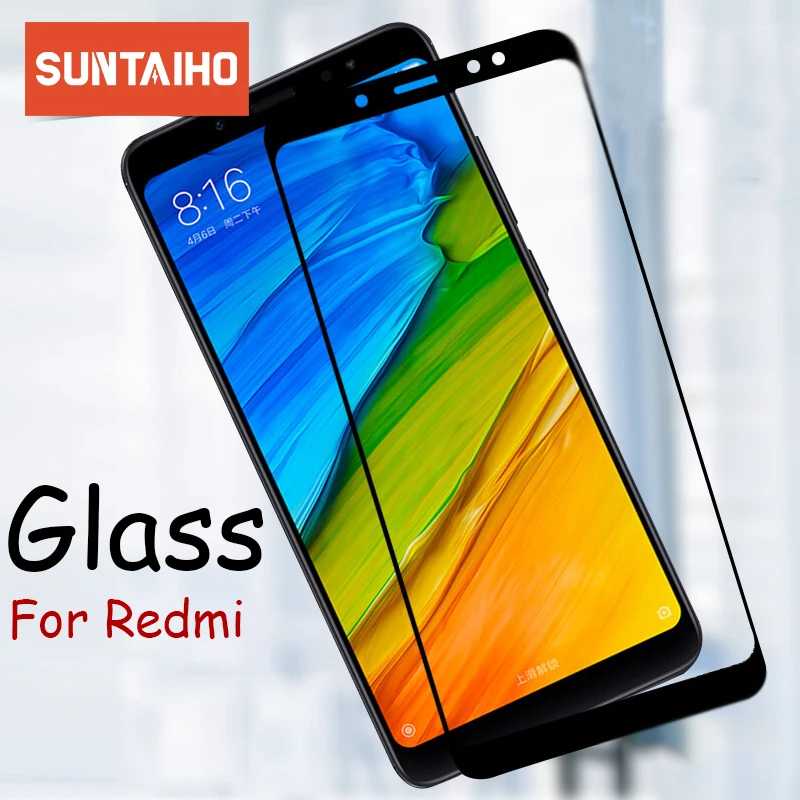 Защита экрана Suntaiho 9H закаленное стекло для Xiaomi Redmi 4X 5A полное покрытие Защитное Note