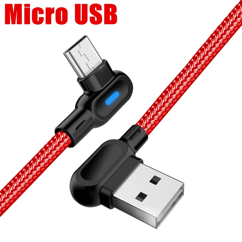 2 м 1 м Быстрая зарядка USB кабель для iPhone X XR 7 8 Micro usb type C кабель для samsung S8 S9 S10 Xiaomi huawei LG Android зарядное устройство - Цвет: red micro usb