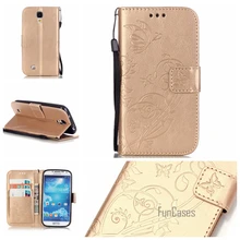 Flip caso para coque samsung galaxy S4 SIV funda para fundas samsung S4 cubierta S4 SIV i9500 9500 i9505 5 pulgadas + soporte de tarjeta