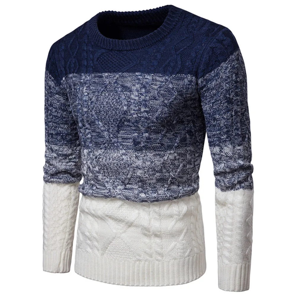 Patchwork Elegant Sweater Hot Sale Gradient Fashion