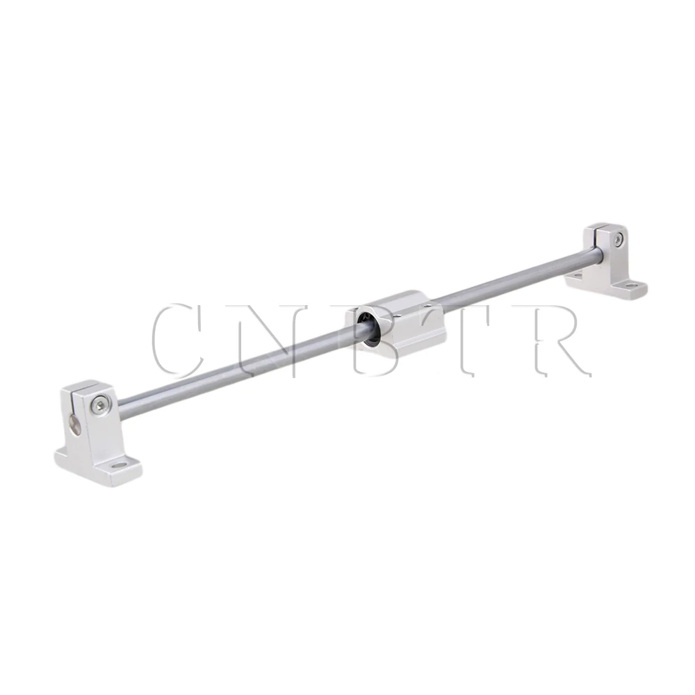 

7PCS CNBTR Horizontal L300mm 8mm Linear Axis Slide Block Bearing & Guide Support