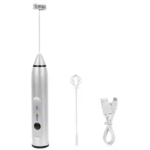 Перезаряжаемый Электрический венчик для взбивания яиц, молока, кофе, крем для выпечки, пена, перезаряжаемый Электрический венчик для взбивания яиц, масло, пенообразователь A1