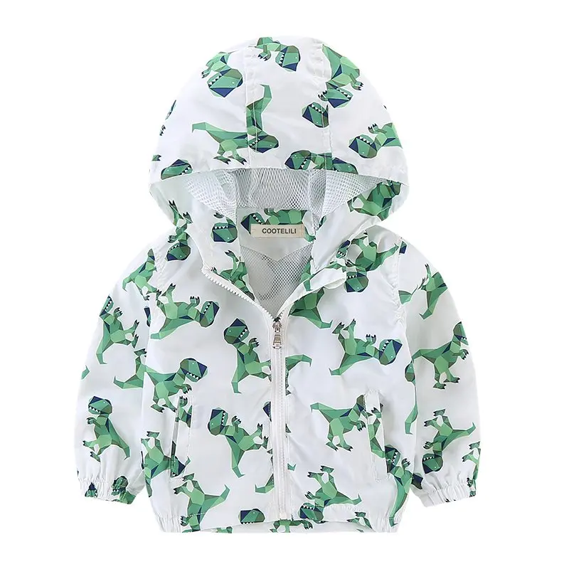 COOTELILI 80-120cm Kawaii Dinosaur Baby girls Clothes Fall Hoooded Kids Boys Jacket Breathable Children Outerwear & Coats (6)