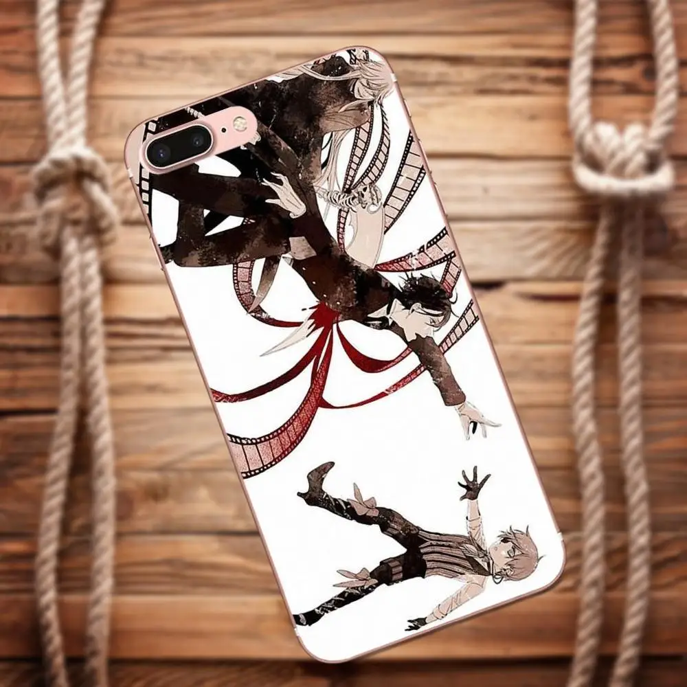 Vvcqod Аниме Манга черный дворецкий для Apple iPhone 4 4S 5 5C 5S SE 6 6S 7 8 Plus X Moto G G2 G3 TPU чехол