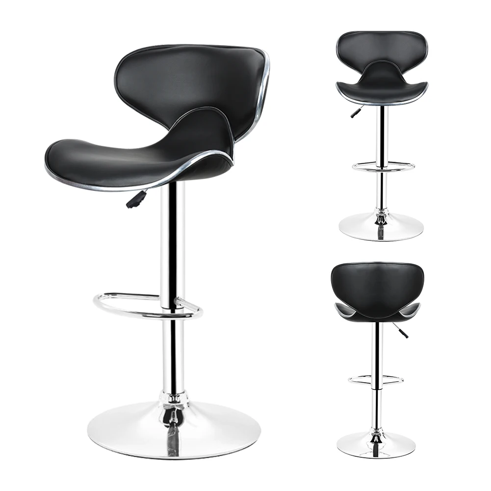 

DOORSACCERY 2pcs/set Leather Bar Stool Gas Lift Height Adjusted Swivel Leisure Office Chair free shipping HWC