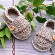 Хлопок прекрасный бурый медведь для маленьких мальчиков для новорожденных, вязаные, для кроватки вязать Повседневное; обувь с пряжкой в стиле «Мэри Джейн» на каблуке 9 см, 11 см, 13 см-хаки и белый