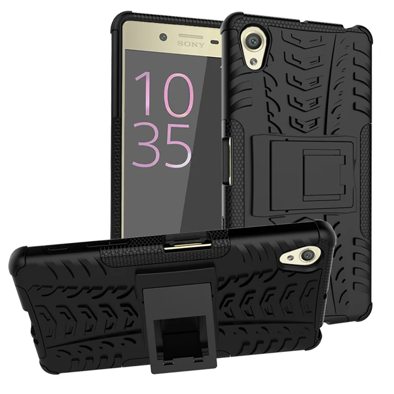 

WolfRule For Cover Sony Xperia X Case TPU & PC Stand Phone Case For Sony Xperia X Cover For Fundas Sony X Case Dual F5121 F5122