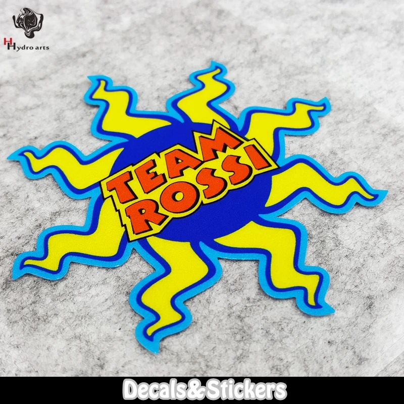 

NO.L070 TEAM ROSSI 3M Reflective Stickers MOTO GP Glass Sticker Waterproof Decals Racing Motorcycle Helmet