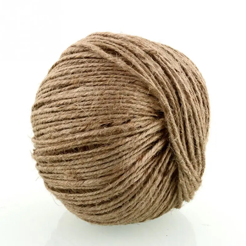 NEW Natural Jute Rope 2mm Soft 100M Natural Jute Twine Gift Box String