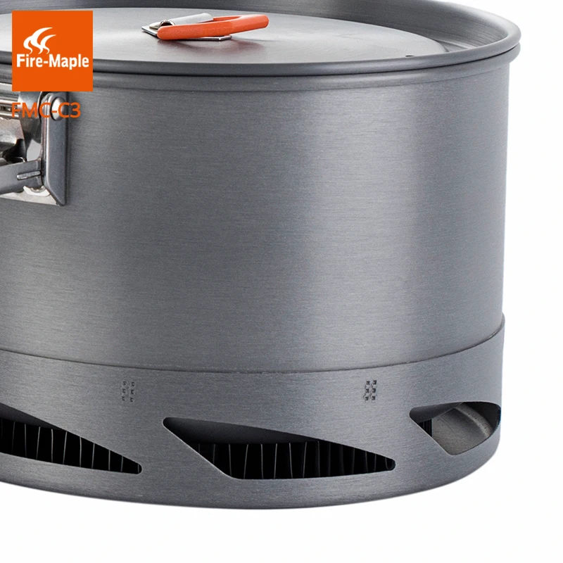 Fuego de arce fiesta Chef al aire libre utensilios de cocina Camping mochila cocina Picnic 2 Pots 1 sartén 1 tablero plegable con FMC-FC3
