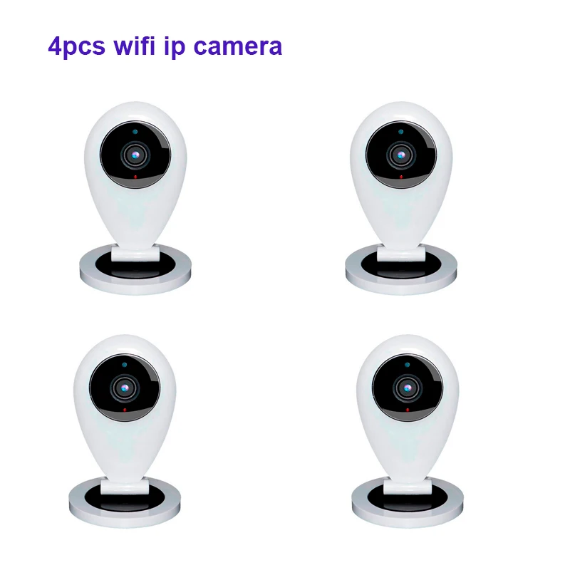 4 шт. Английский ПРИЛОЖЕНИЕ Мини Ip камера HD 720 P WI FI Камера Baby монитор Видеокамеры