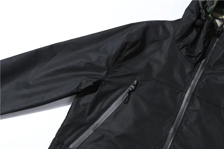 Осенние куртки мужские в стиле милитари ветровка тонкий пальто мужской пиджак Для мужчин свободная камуфляжная верхняя одежда с капюшоном Куртка "Сафари" карман на молнии Лидер продаж