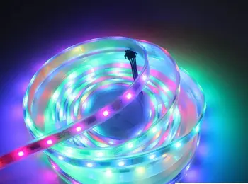

16.4feet 5M 160led 5050SMD Waterproof IP67 LPD8806 Flexible RGB Flexible individual LED Strip addressable Full color 32LED/m 5V