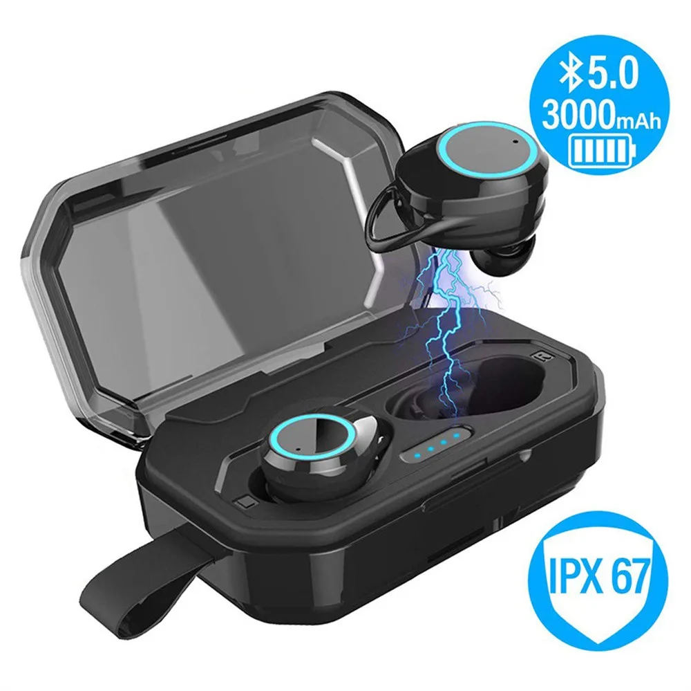 

YEINDBOO Bluetooth Earphones Waterproof In-Ear Sport Headphone Stereo Earbus Noise Cancelling Wireless Headset For Video Game