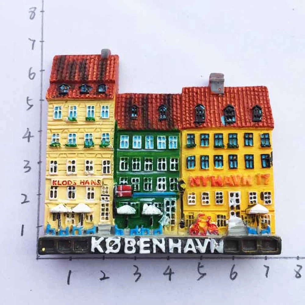 Souvenir Neuheit Kühlschrank-magnet Dänemark Karte/Flagge/Sehenswürdigkeiten