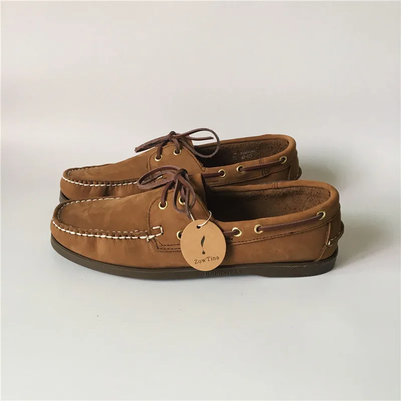 light tan boat shoes