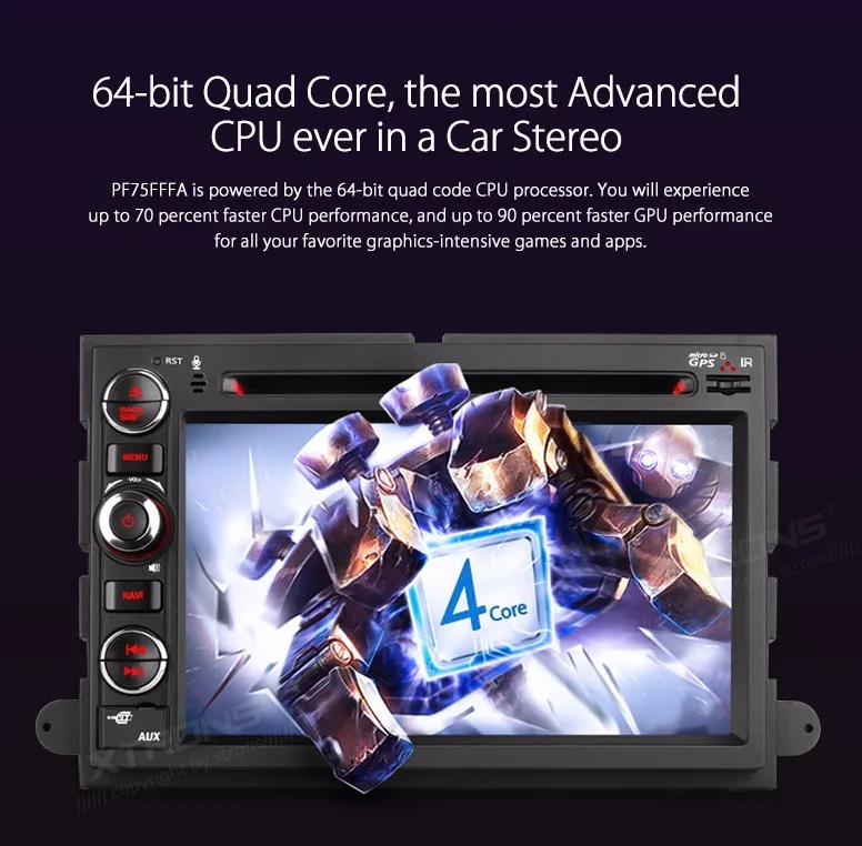 Clearance 7" Quad Core 64 Bit Android 5.1 OS Special Car DVD for Ford F-150 2004-2008 & F-350 2011 & F-450 2011 & F-650 2011 & E-350 2011 5