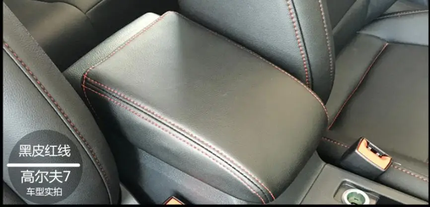 Индивидуальный кожаный подлокотник из микрофибры для Volkswagen Jetta mk5(2005-2011) Golf 6/Golf 7/Tiguan 07-14