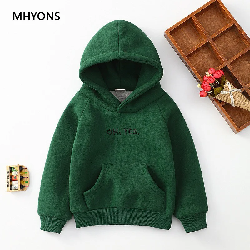 Новинка 2018 детские толстовки MHYONS свитшоты для девочек на осень и зиму теплый