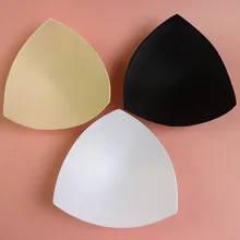 Треугольная чашка Бюстгальтер с подкладками вставка нижнее белье из хлопка женские бесшовные съемный