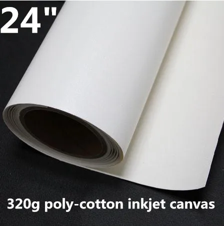24" x 60' Matte cotton archival Inkjet Canvas Roll 