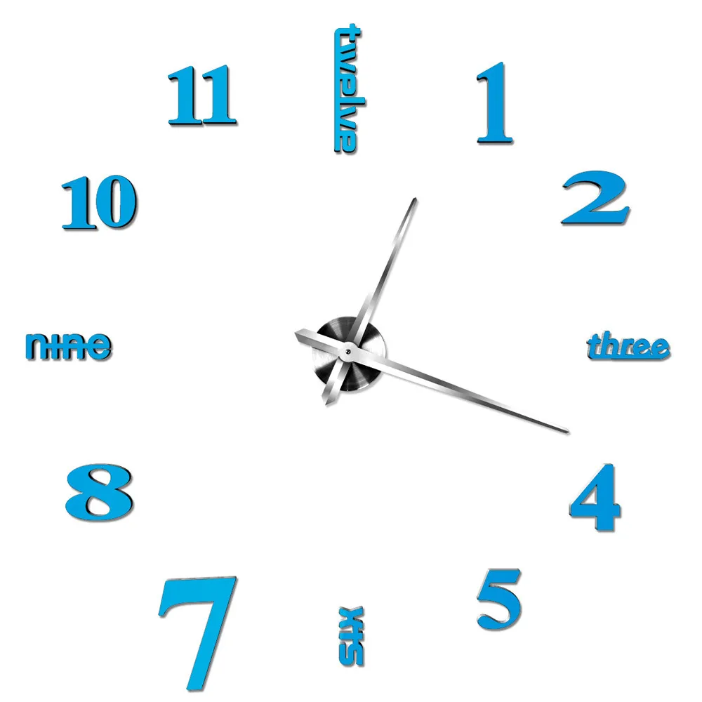 Акриловые современные Diy настенные часы Horloge 3d Diy акриловая наклейка с зеркальной поверхностью Декор для дома и офиса гостиной