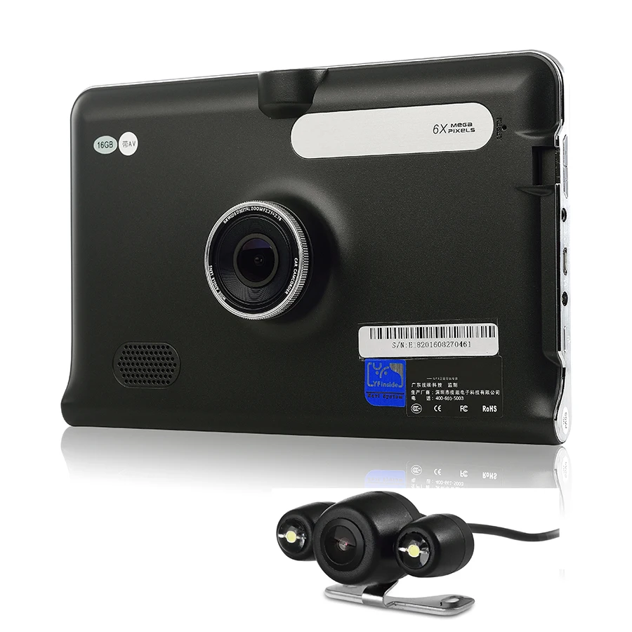 Udricare 7 inch GPS Navigation Android GPS DVR HD 1080P