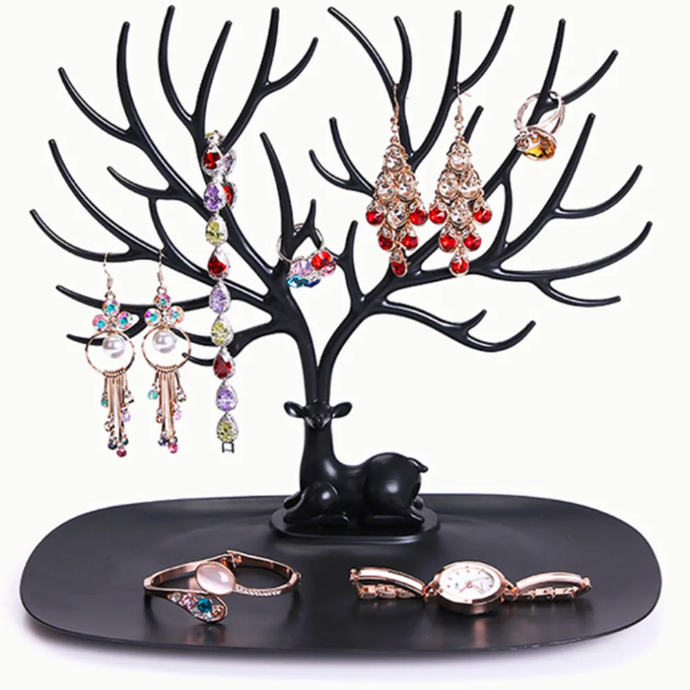 

New Arrival Portable Practical Rack Display Organizer Holder Show Rack Jewelry Necklace Ring Earring Tree Stand Stock Offer