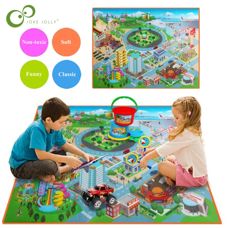 City Road Carpets Play Mat For Babies Children Carpet Baby Toys Rugs