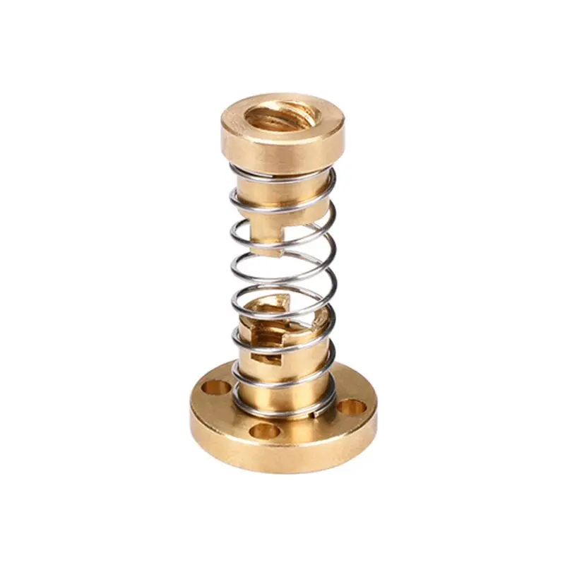 

T8 Anti Backlash Spring Loaded Nut Elimination Gap Nut for 8mm Acme Thread Lead Screw DIY CNC 3D Printer Accs