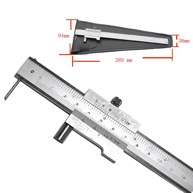 0-200 мм Карбид vernier mark параллельная линейка поперечные каллиперы из нержавеющей стали игольчатый знак крест Вернье каллиперы