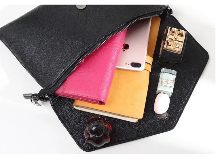 2019 модные женские туфли Курьерские сумки Дамская сумочка-конверт сумки-клатчи с цепями кожаный кошелек сцепления бесплатная доставка