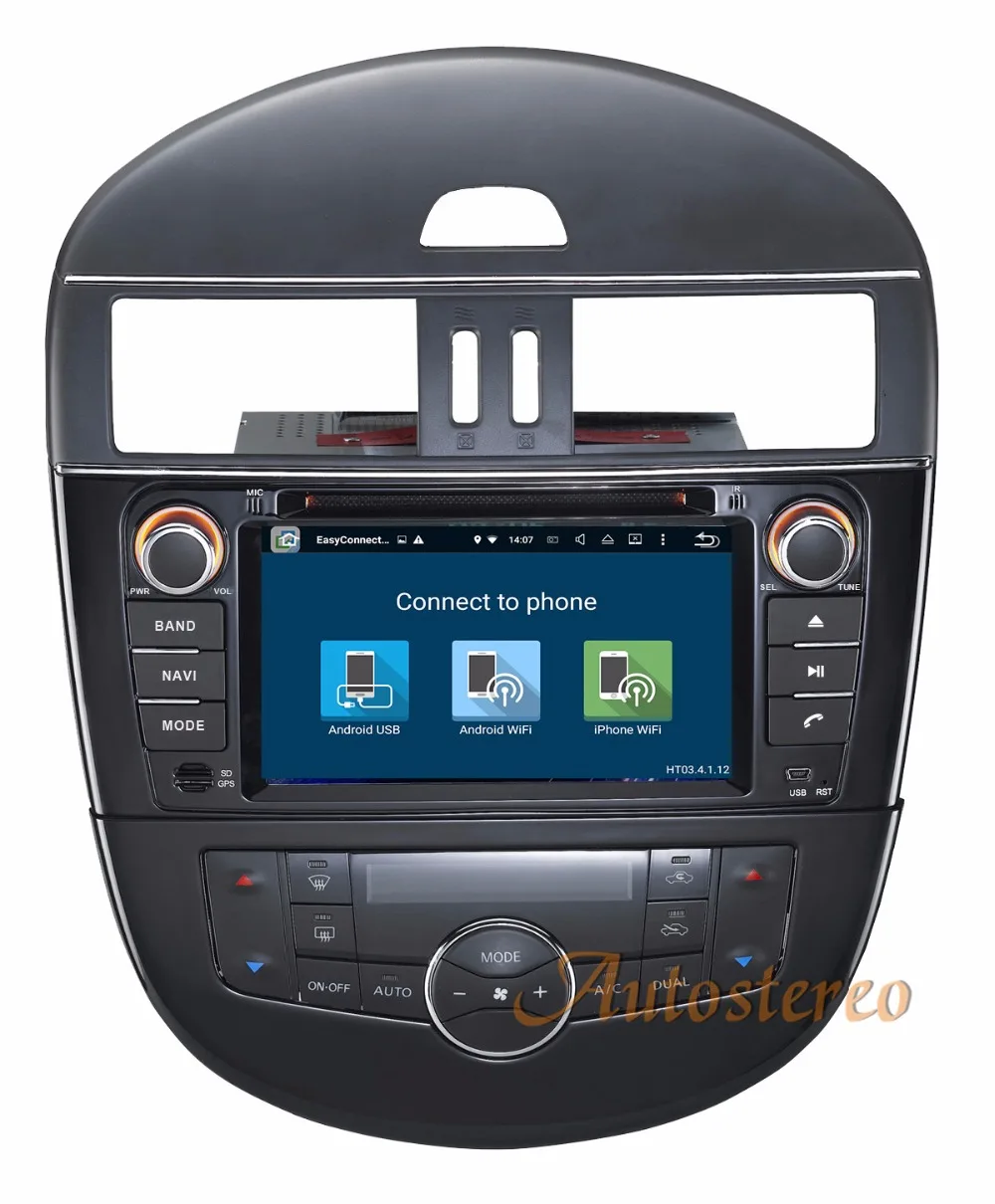 Excellent The Newest Android 7.1 Car GPS Navigation DVD Player For NISSAN Nissan Tiida Versa 2011-2017 auto stereo multimedia radio pad 5