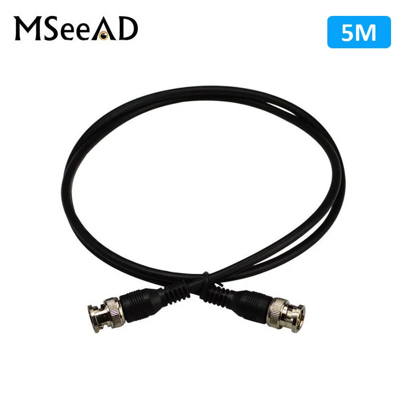

2pcs/lot BNC Video Extension Wire 5M RG59 Coaxial Extend BNC Cable BNC Male to BNC Male For CCTV Security Camera Accessories