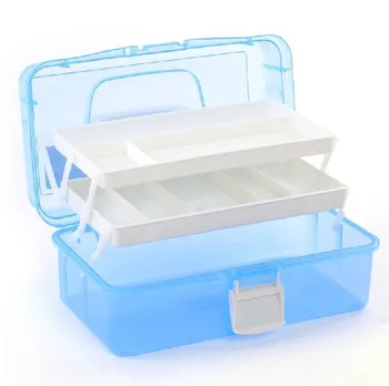 

3 Layer Multi Utility Storage Case professional Nail Art box manicure kit nail tool Makeup box large size