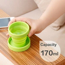 Складные чашки для кофе и чая, силиконовые складные чашки для путешествий, походные телескопические чашки для спорта и туризма, чашки для воды