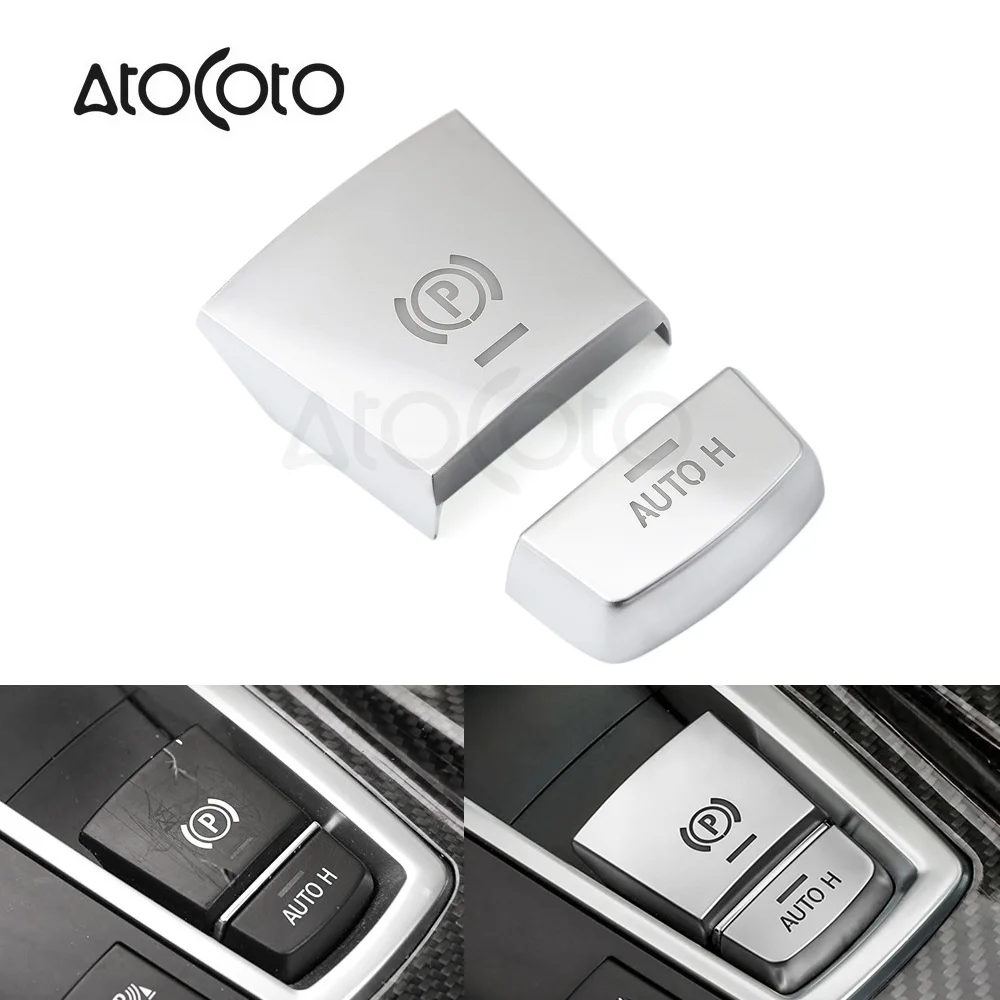 

Car Styling Parking Brake Switch P Button Cover Sticker For BMW 5 6 7 series F10 F07 F01 X3 F25 X4 F26 F11 F06 X5 F15 X6 F16