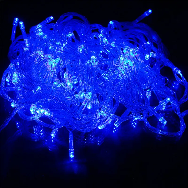 

100m Outdoor Waterproof Multi Led String Lights Long Fantasy Garden Wedding Party Decoration Restaurant Decor Wire Lamp Colorful